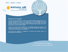 Tablet Screenshot of moccasinlake.org